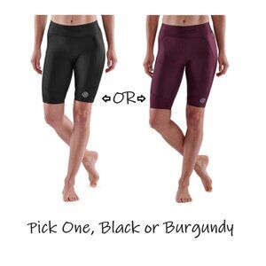 NWT - SKINS SERIES-3 WOMEN’S HALF TIGHTS - Black OR Burgundy